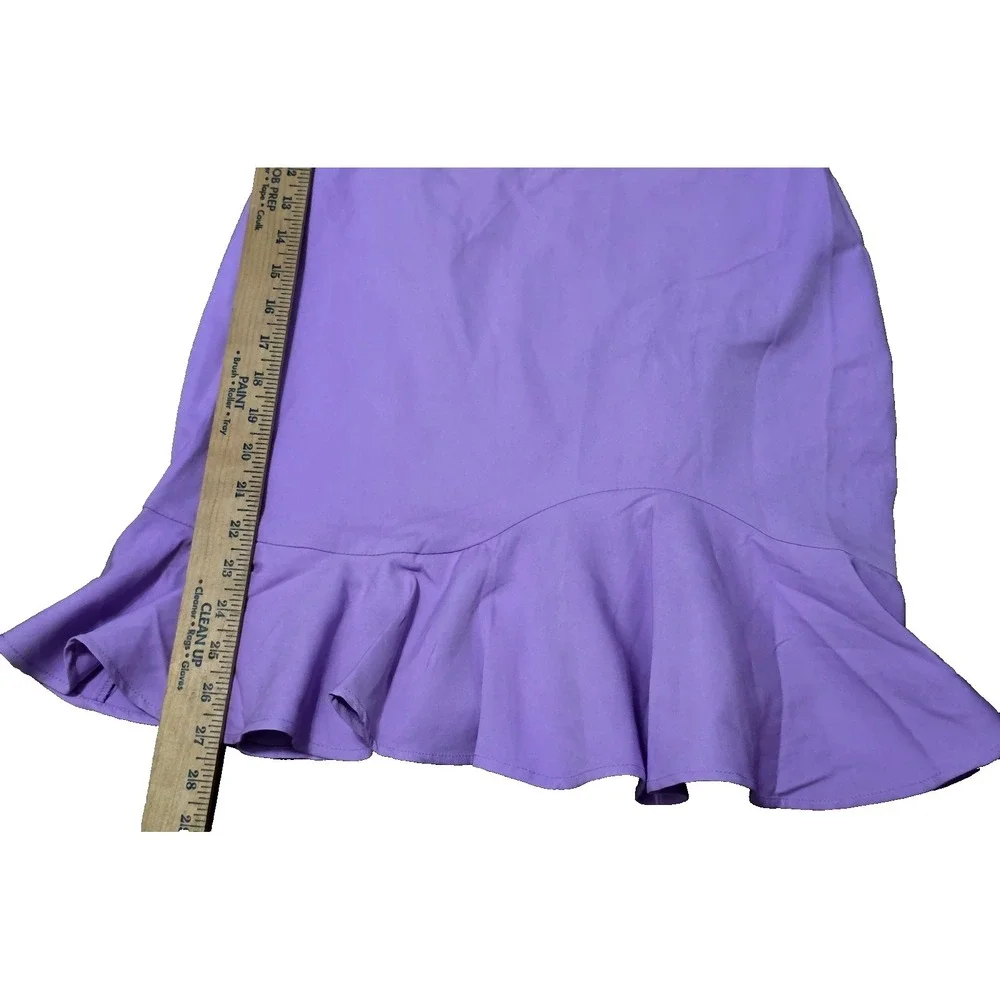 TCEC Asymmetrical One‎ Shoulder Ruffle Dress Size Medium Lavender CD01911